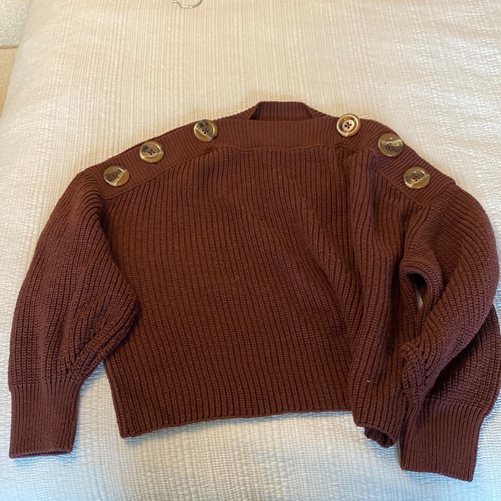 TOPSHOP burgundy sweater. Size S